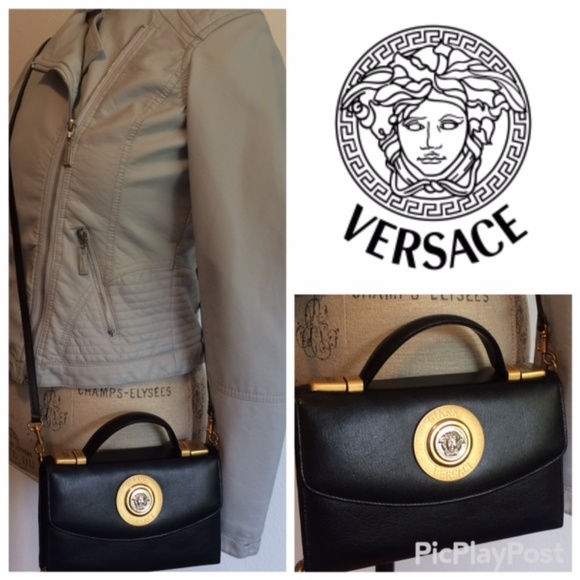 Versace Handbags - RARE! Versace VINTAGE Medusa Clutch/Crossbody